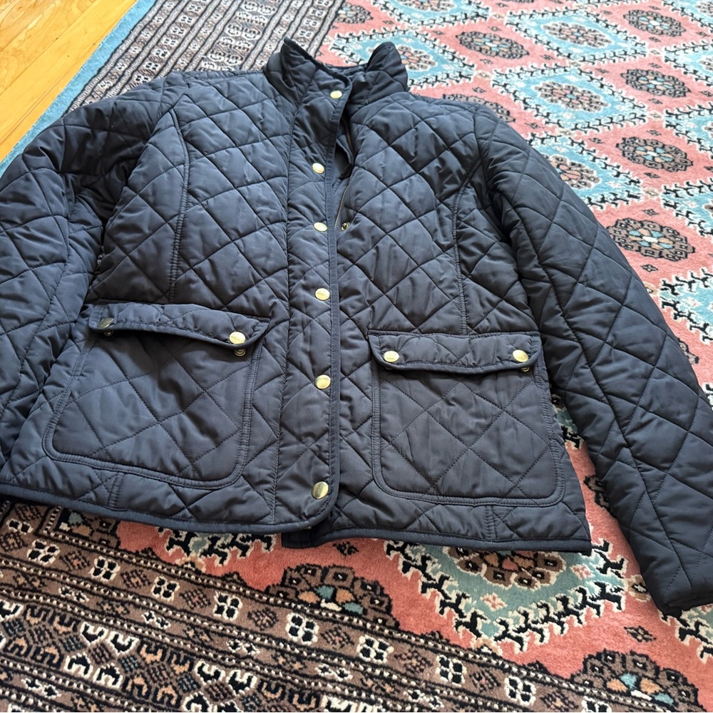 J. Crew Black Quilted Jacket